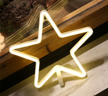 LED Neon Wall Lights Bar Signs Battery Powered