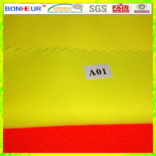 Fluorescent Poly/Cotton CVC Twill Fabric