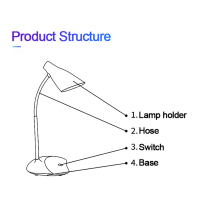 Desk Lamp USB Charger