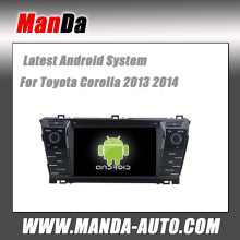 Android 4.4 car radio for Toyota Corolla 2013 2014 wifi 3g indash head unit car audio player gps navigation auto parts