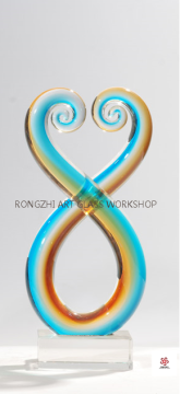 The Intersecting Rainbow Glass Decoration