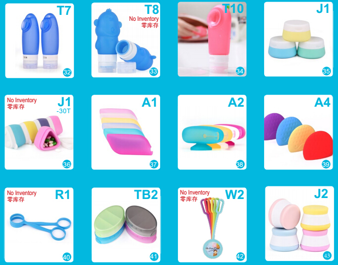 silikon reiseflasche silicone travel bottle