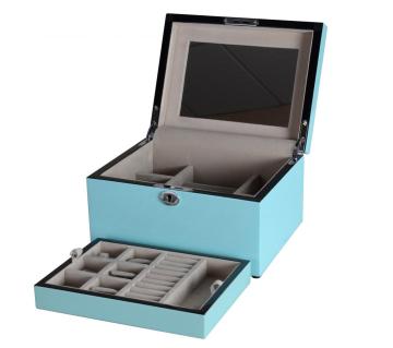 Luxury Tiffany Blue Jewelry Storage Box