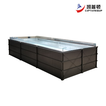 4m Custom Large Island Display Refrigerator