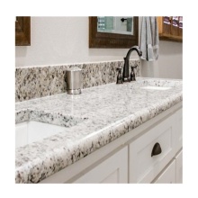 Full Bullnose Pattern Granite Countertop Giallo White Granite