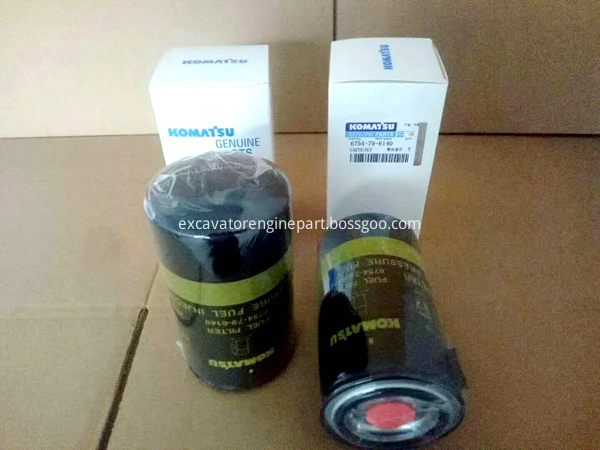 piezas pare para excavadora PC300-8 cartucho de filtro de combustible 6754-79-6140 pare parts for excavator PC300-8 fuel filter cartridge 6754-79-6140