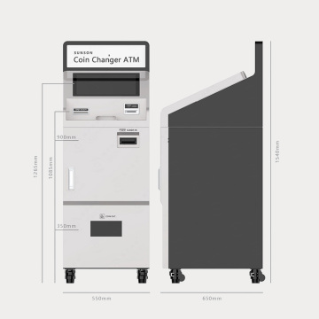 Standalone ATM for Coin exchange with Card Reader and Coin Dispenser