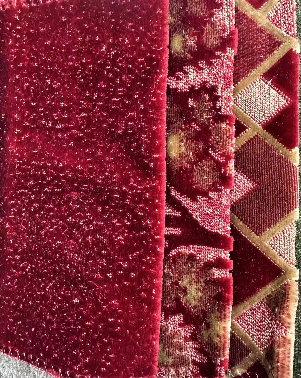 sametová potahová látka velvet upholstery fabric