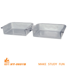 Double School Desk Steel Box School Furniture Accessories