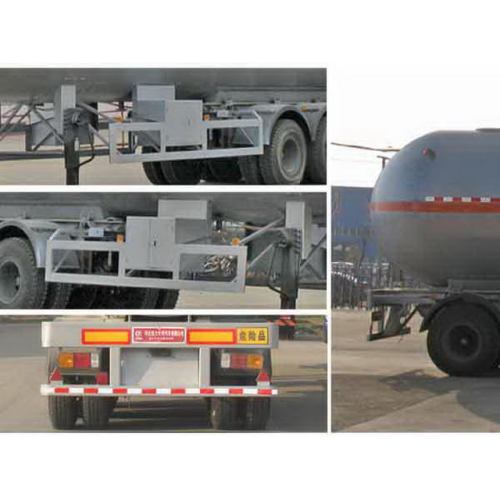 Tri-axle 12.1m Liquefied Gas Transport Semi Trailer