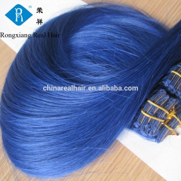 Cheap wholesale 100% human hair colored single strand hair extension