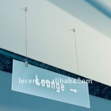 Polished Chrome Cable Display Aluminium Fixing