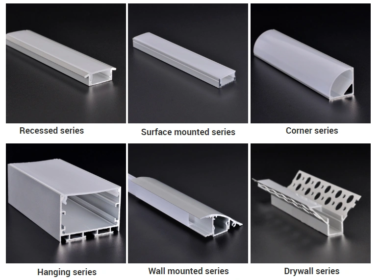 Aluminium U Shape Profile Aluminium Profile Led Strip Aluminium Profile Mounting