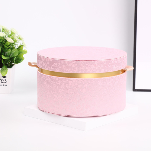 Custom Velvet Cardboard Round Hat Boxes