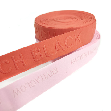 Shiny Fabric Elastic Band with Logo for Underwear