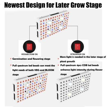 2000W LED植物は光の穂軸フルスペクトルを栽培しています