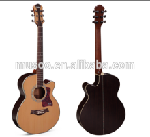 Musoo brand 40'' Jumbo folks acoustic handcrafted guitar(MG500)