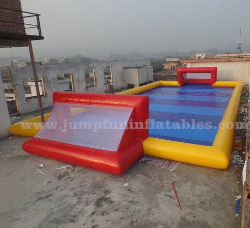 Hot hire Large human water football,adults water games Inflatable soap football pitch