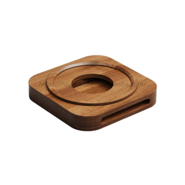 Wooden Walnut Mac Mini Stand - Solid Wood Cooling Bracket