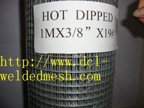 Welded Square Wire Mesh Roll 3/4" Hole Size