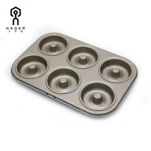 6x Round Doughnut Mold