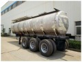 NH3H2O ​​Roestvrijstalen chemicaliën-vloeistof tankaanhangwagen