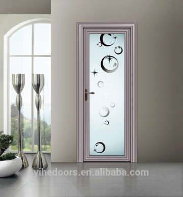 interior swing glass door washing room door