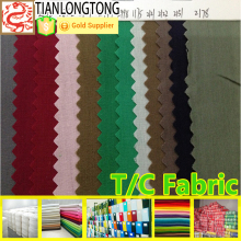 printed and dyed polyester /cotton fabric for clothes
