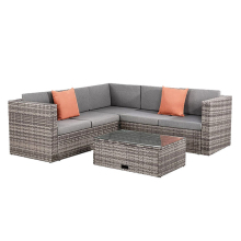 Nordic Designed Rattan Corner Patio Sofa Set - Top Selling Outdoor Garden Furniture