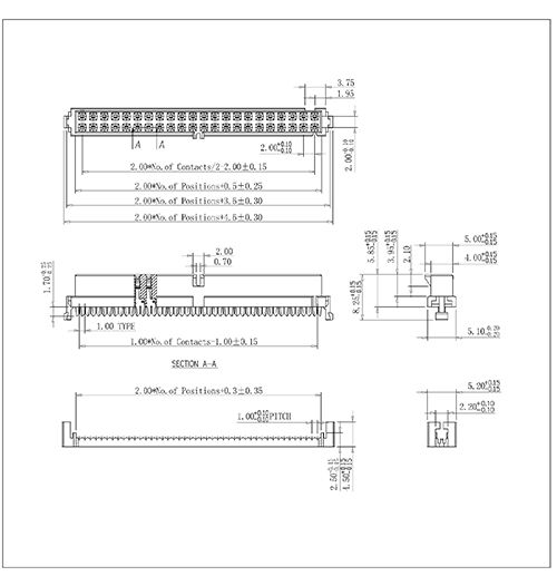 FCCS04?2.00mm IDC Socket With Bump AMP-Type