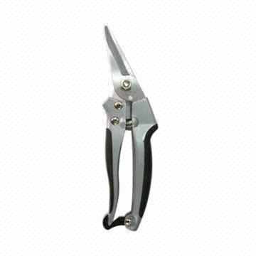 8-inch Aluminum Snip Pruner with High Carbon Steel Blade, Non-slip Rubber Grip