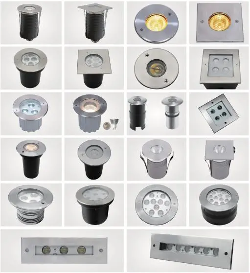 3W 24VDC/100~240VAC IP67 Outdoor LED Inground Uplight