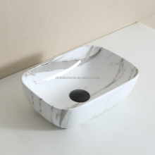 Modern Ceramic Rectangular Basin Sinks & Small Countertop Bathroom Sinks