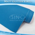 Matt Glitter Dekoration Autoaufkleber Blue Self Adhesive Film