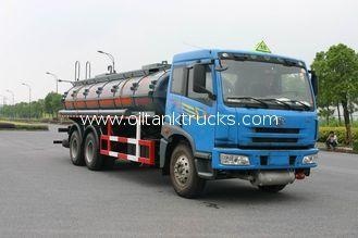 Liquid Tanker Truck Blue 6x4 15000L Chemical 15m3 For Fluor