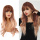 Fashion Ombre Brown Long Water Wavy Synthetic Wig