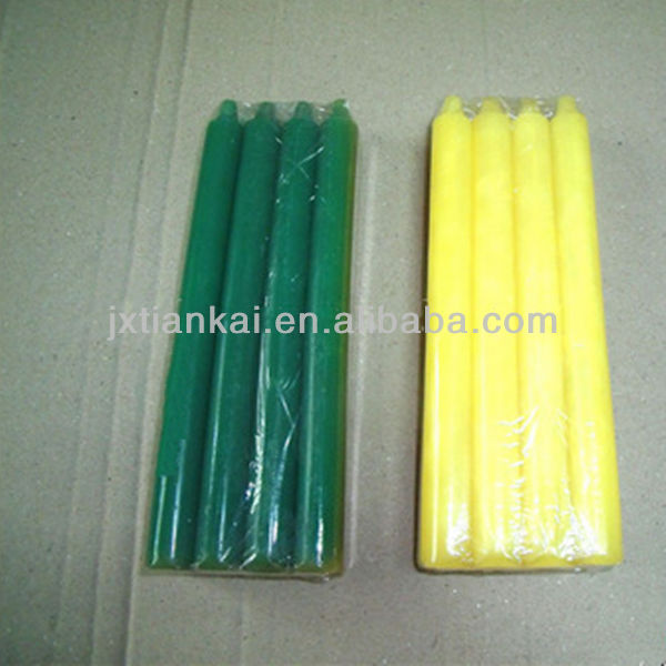 yellow taper religious  church  beewax candle