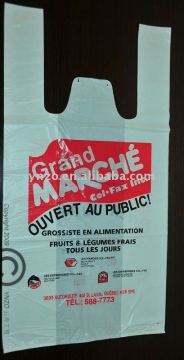 Plastic grocery bags for discount stores, convenience stores