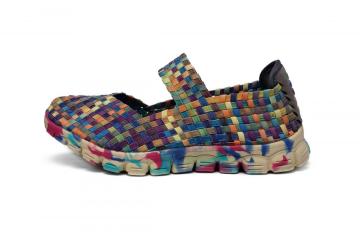 Stylish And Cool Multi-color Woven Belt Dance Shoes