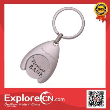 High quality metal Trolley Token Keychain