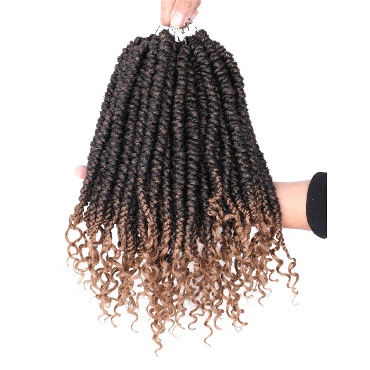 Wholesale Curly Ends Spring Senegalese Twists Pre Looped Senegalese Spring Twist Crochet Hair Braids Bomb Twists