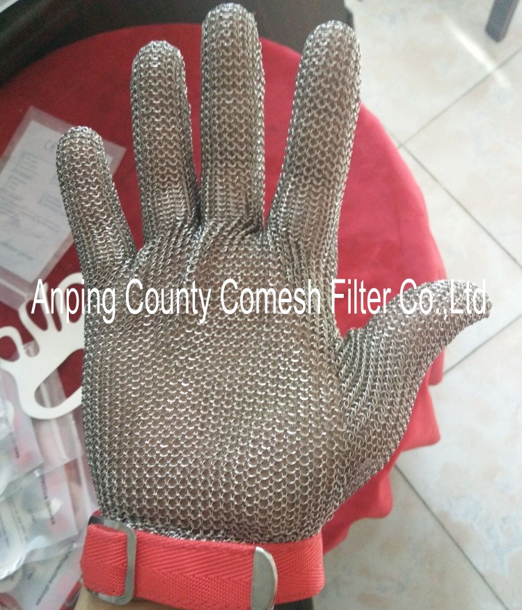 Stainless Steel Five Fingers Butcher Glove