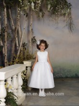 white satin off shoulder gown baby knitted garments