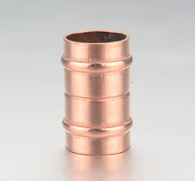 solder ring coupling with stop rolled