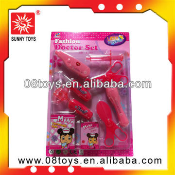 Plastic toy doctor play set