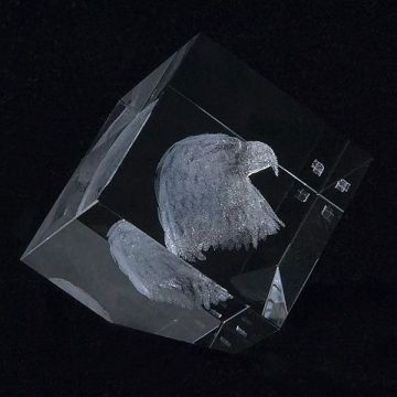 Laser Engraved Photo Cube
