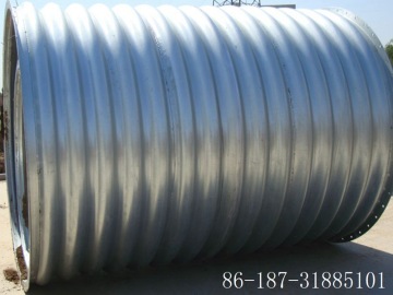 galvanized corrugated metal structure