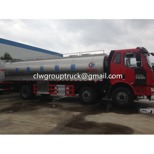 Camion-citerne à lait frais FAW 6x2 18000L