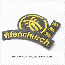 Debossed Silicone Labels With Filled Colors