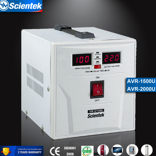 Volt Meter Display 2000va 1200w Voltage Stabilizer for home appliance